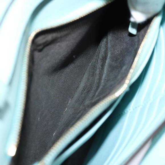 GUCCI Shoulder Wallet Leather Light Blue 369664 Auth mr248 - Picture 11 of 16